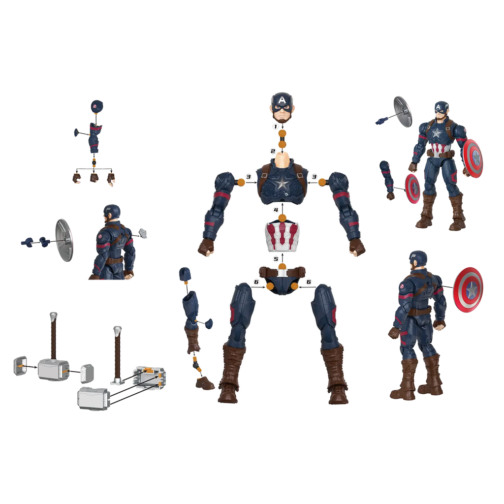 Figurka Kapitan Ameryka Marvel Infinity Saga Champion Class | Blokees